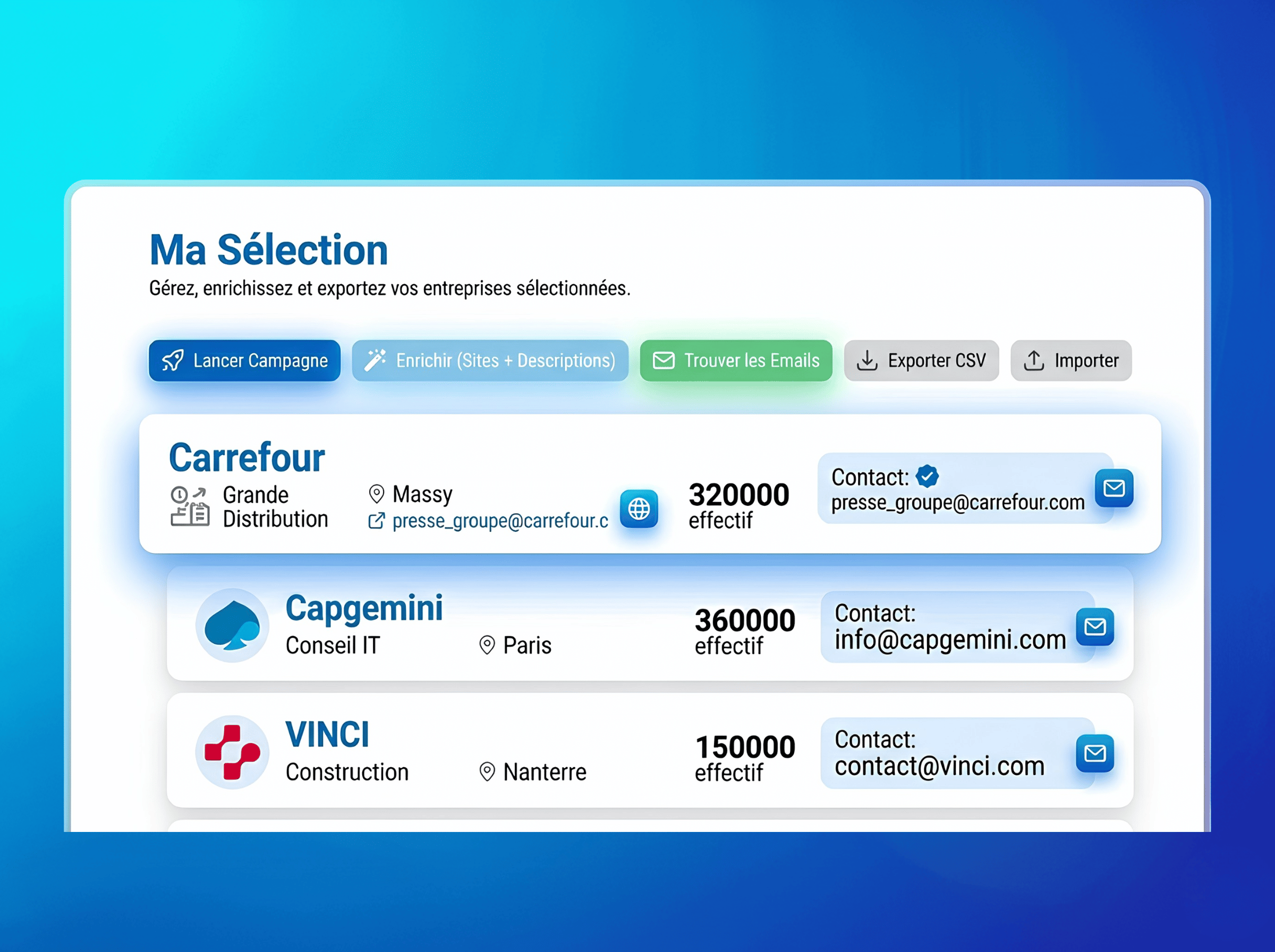 Recherche entreprises Jobea