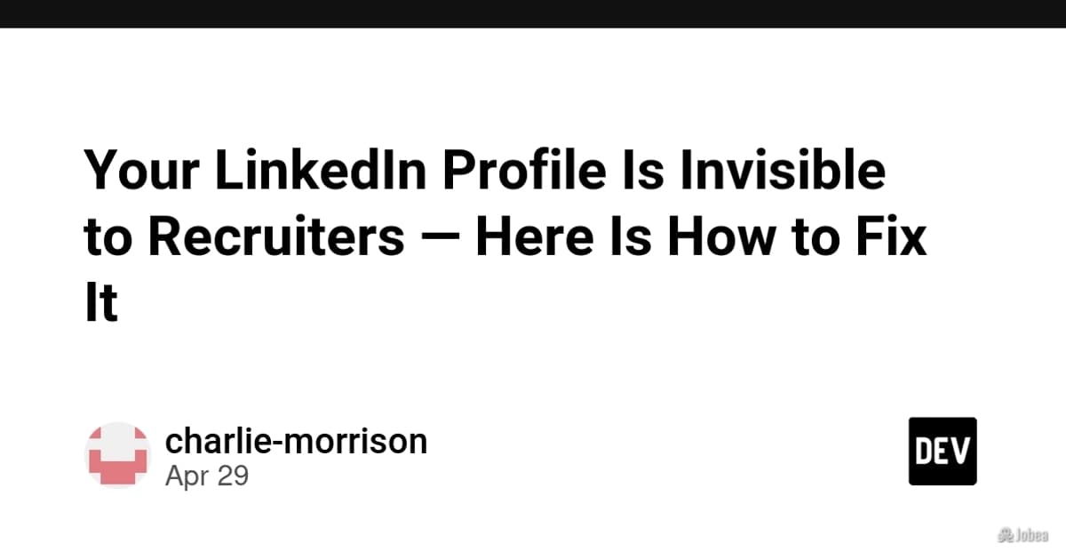 Votre profil LinkedIn est invisible : 5 astuces pour être trouvé — illustration